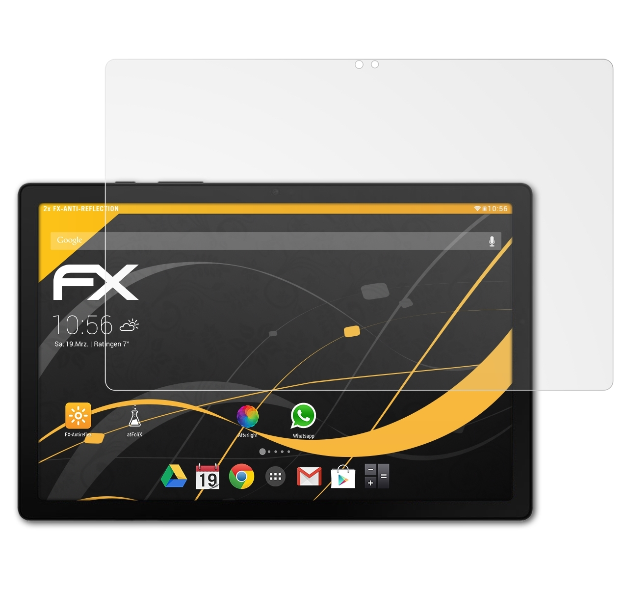 ATFOLIX 2x A8) Tab Galaxy FX-Antireflex Samsung Displayschutz(für