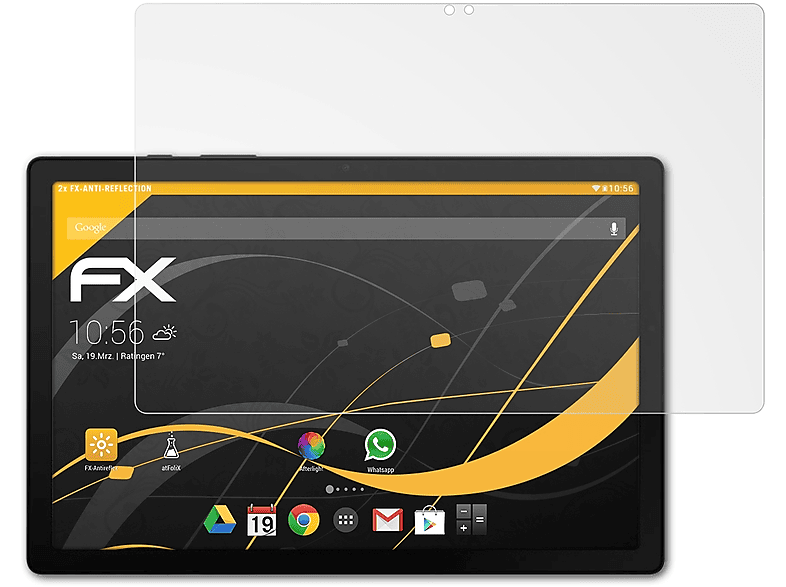 ATFOLIX 2x FX-Antireflex Displayschutz(für Samsung Galaxy Tab A8)
