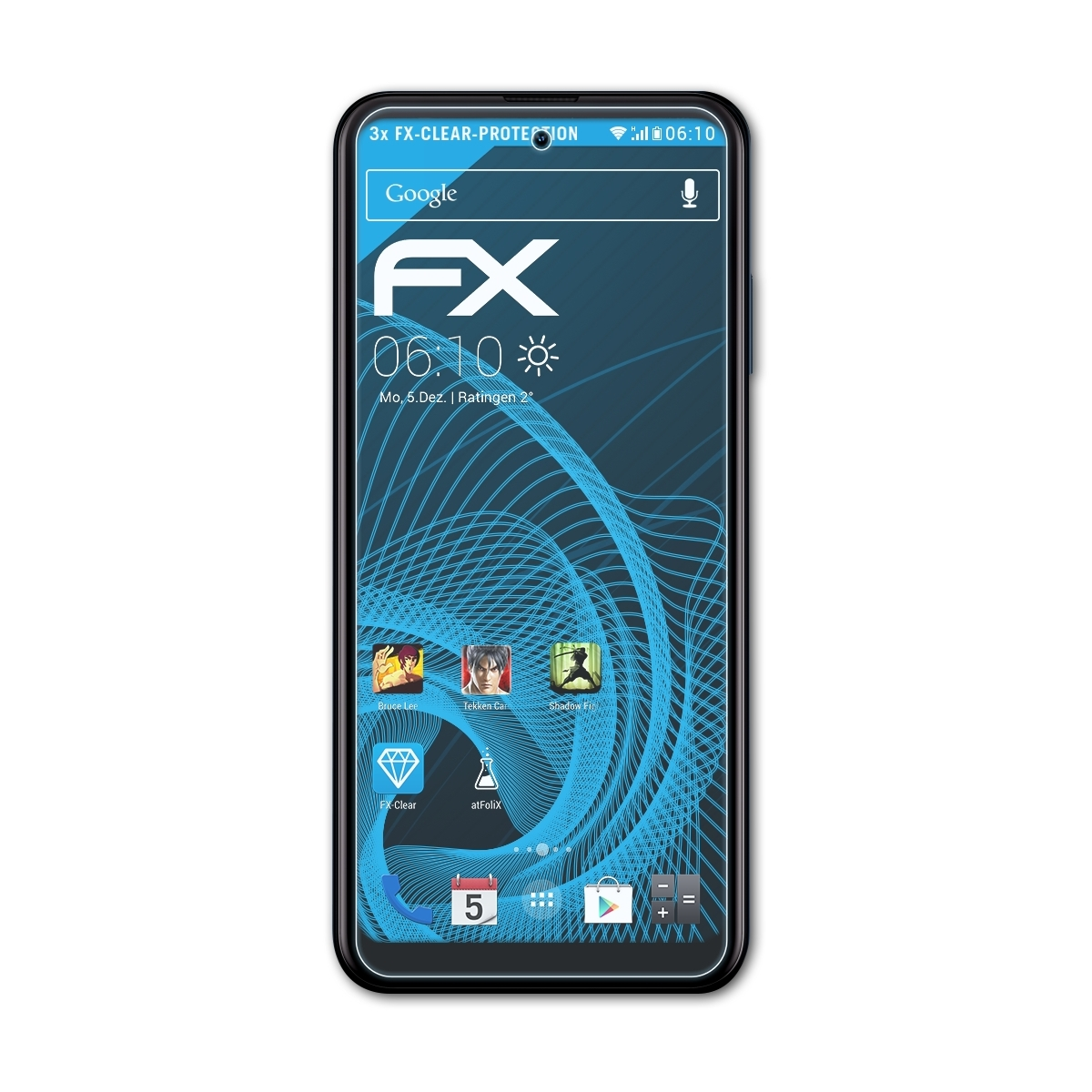 X100) Nokia FX-Clear Displayschutz(für ATFOLIX 3x