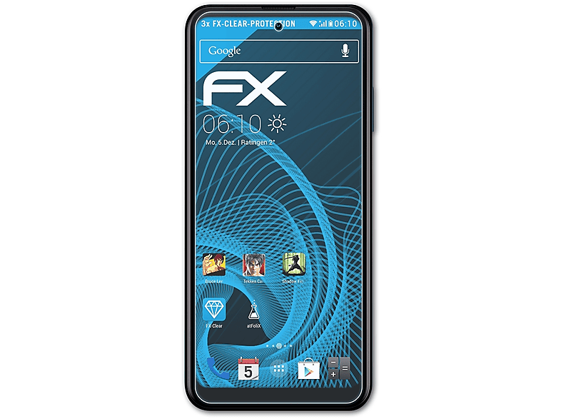 ATFOLIX 3x Nokia FX-Clear X100) Displayschutz(für