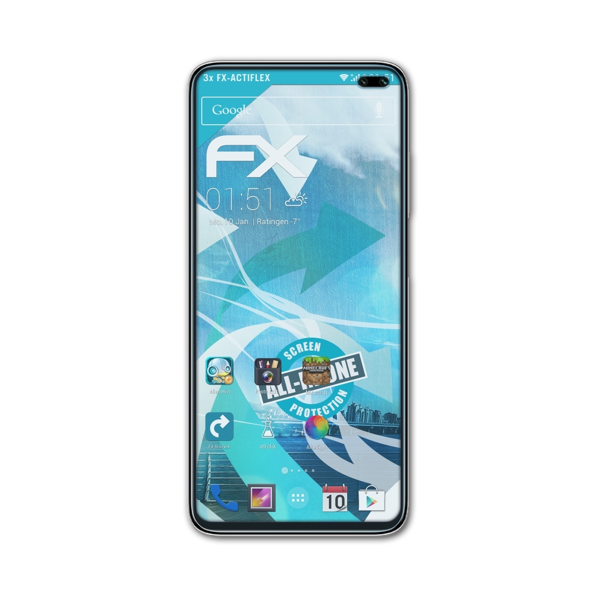 3x ATFOLIX FX-ActiFleX Redmi Displayschutz(für Xiaomi K30)