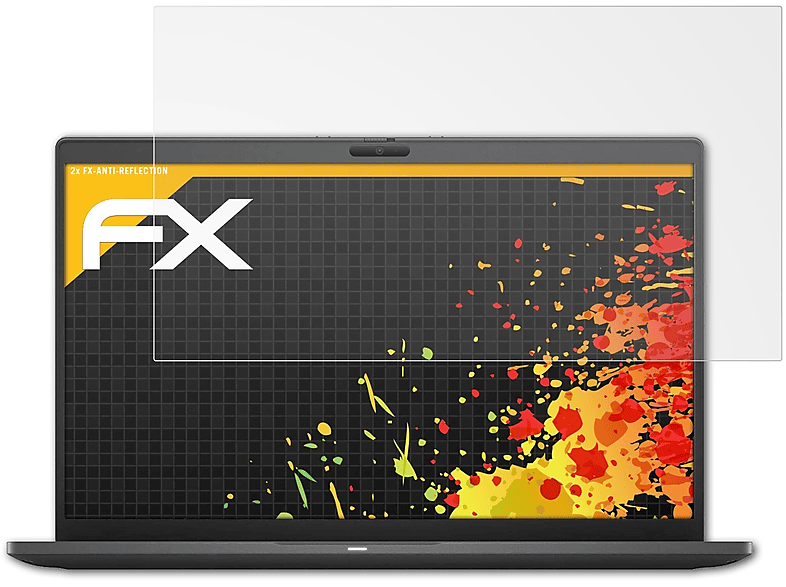 Displayschutz(für FX-Antireflex Dell Latitude 7410) 2x ATFOLIX