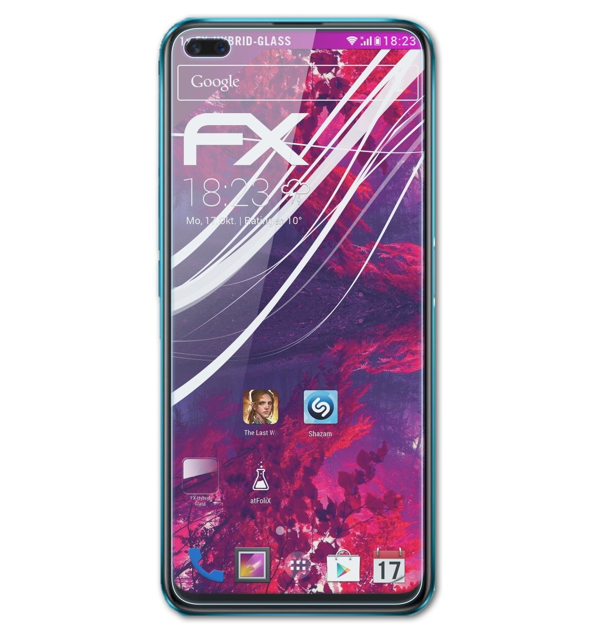 ATFOLIX FX-Hybrid-Glass Schutzglas(für Oppo 5G) Realme X50