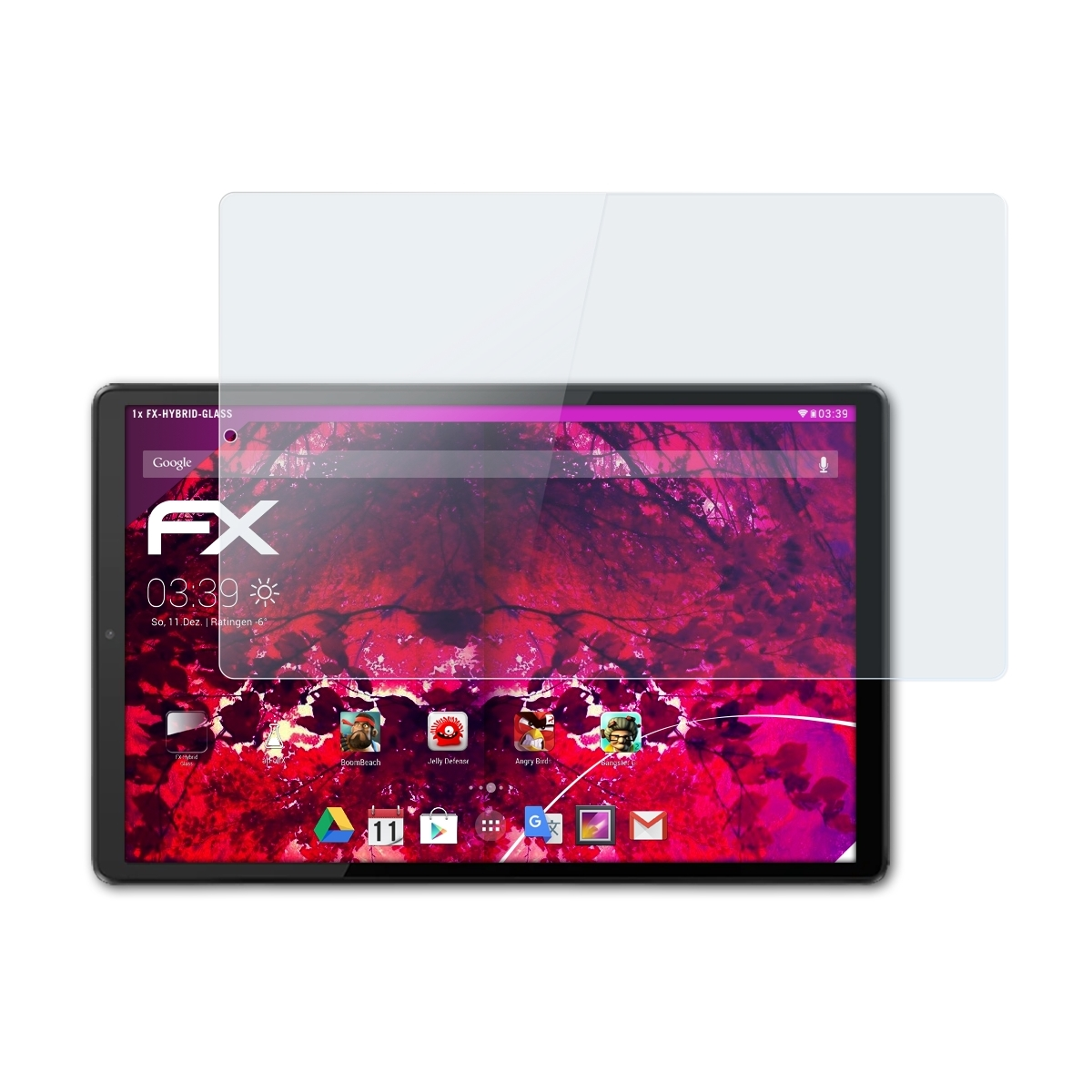 FX-Hybrid-Glass Lenovo Tab K10) ATFOLIX Schutzglas(für