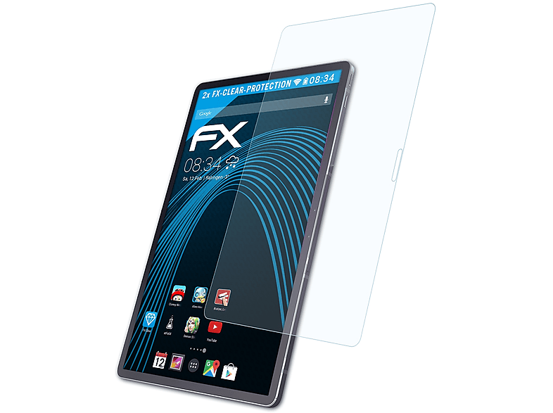 ATFOLIX 2x FX-Clear Displayschutz(für Lenovo Pad Pro 11.5 (SD870)) | Tabletschutzfolien