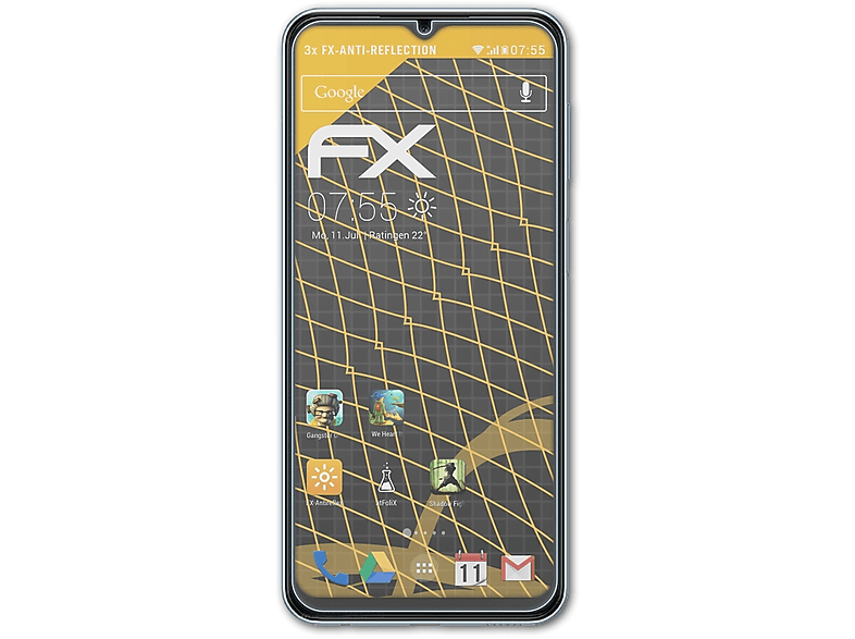 Galaxy 3x Samsung FX-Antireflex Displayschutz(für A23) ATFOLIX