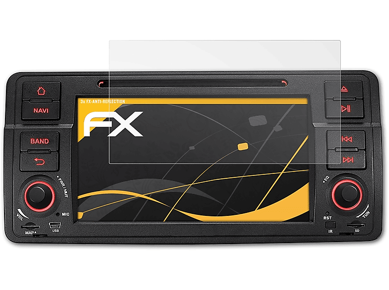 ATFOLIX 3x Displayschutz(für FX-Antireflex BMW-E46A) Xomax