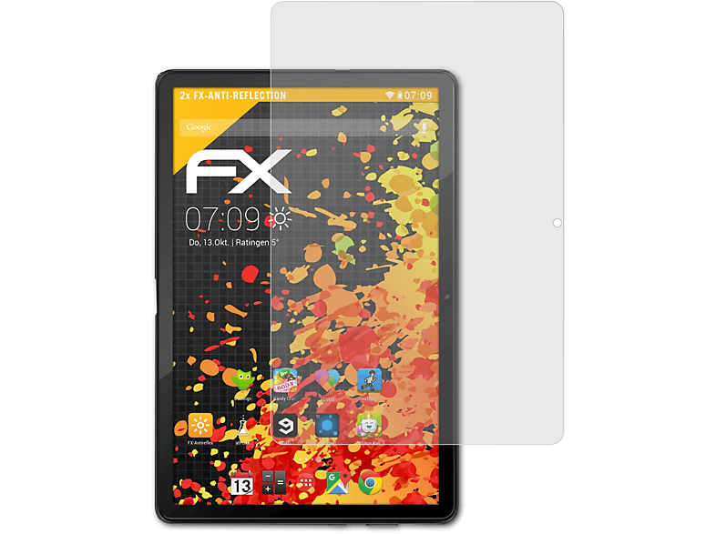 ATFOLIX 2x FX-Antireflex Displayschutz(für Blackview Tab 10 Pro) | Tabletschutzfolien