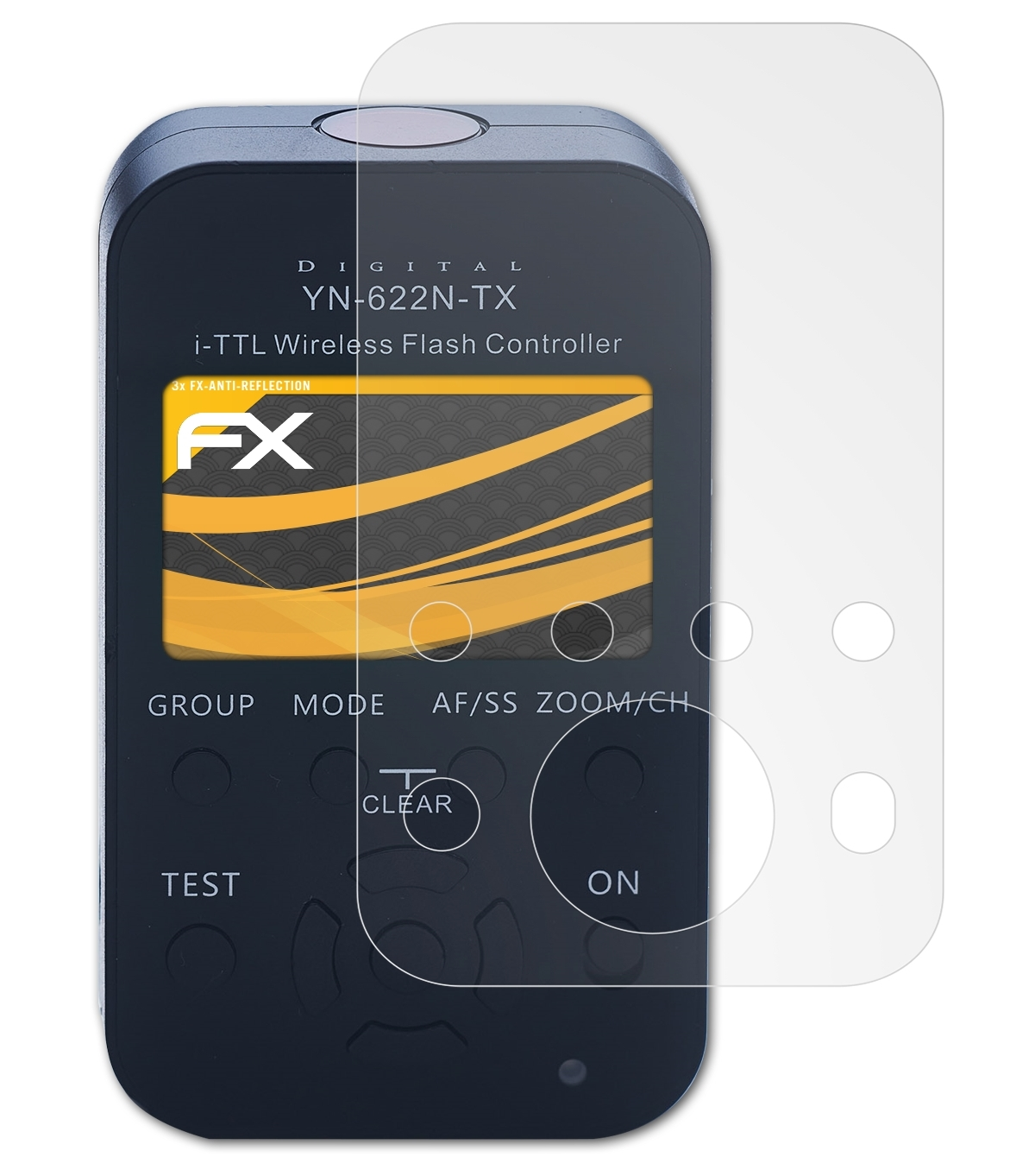 3x YN-622N-TX) Displayschutz(für FX-Antireflex ATFOLIX Yongnuo