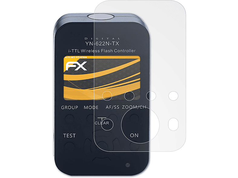 ATFOLIX 3x FX-Antireflex Displayschutz(für Yongnuo YN-622N-TX)