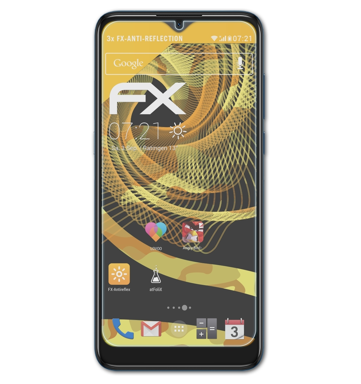 FX-Antireflex (2020)) 1S Displayschutz(für 3x Alcatel ATFOLIX