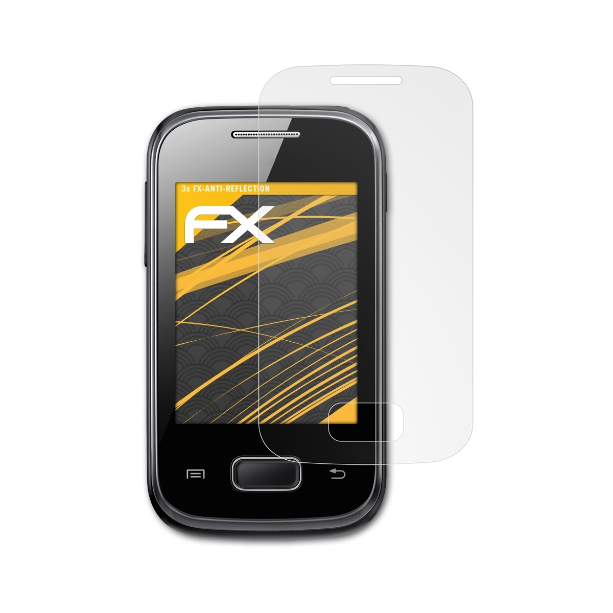 Pocket) 3x FX-Antireflex ATFOLIX Galaxy Samsung Displayschutz(für