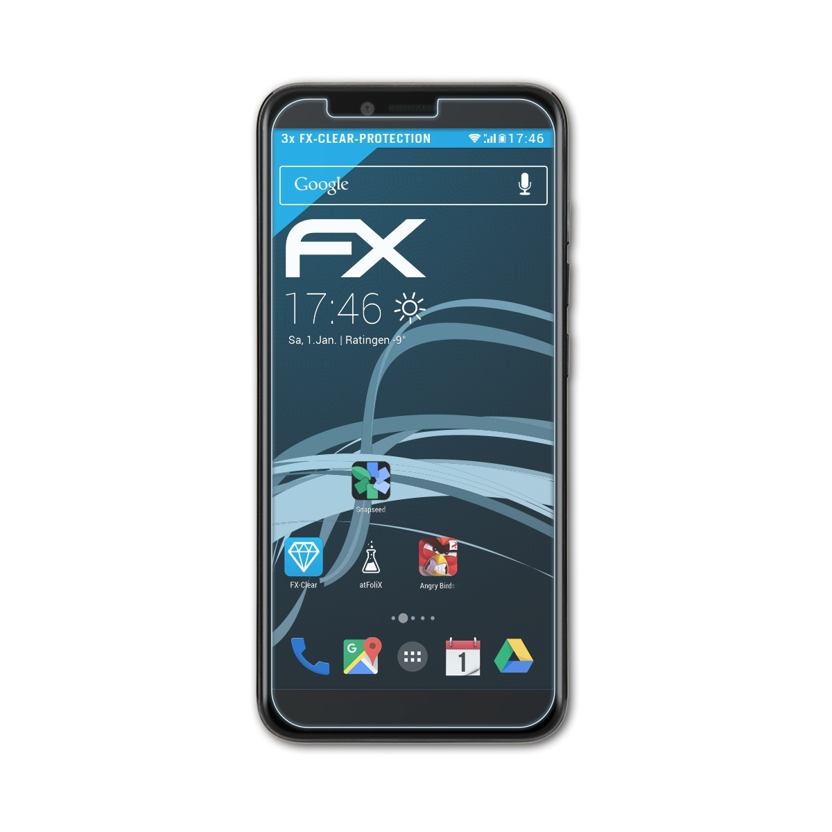 ATFOLIX 3x Gionee Displayschutz(für S11 Lite) FX-Clear