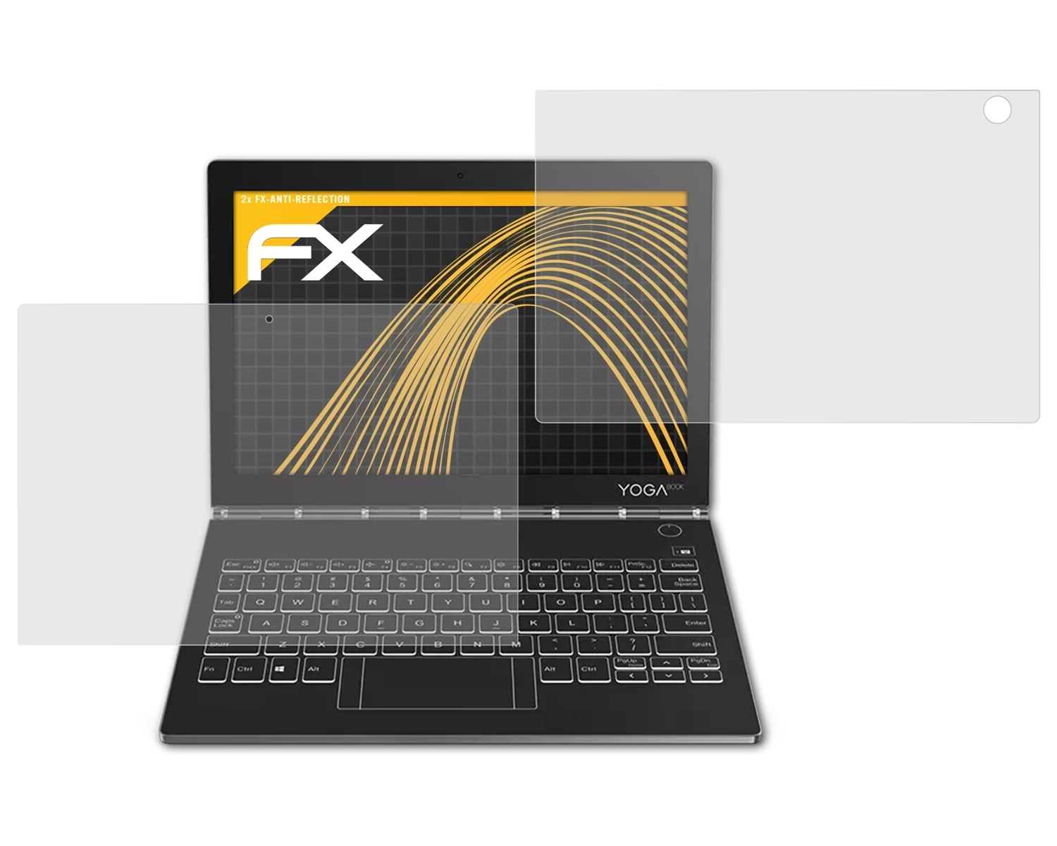 ATFOLIX 2x FX-Antireflex C930) Lenovo Yoga Book Displayschutz(für