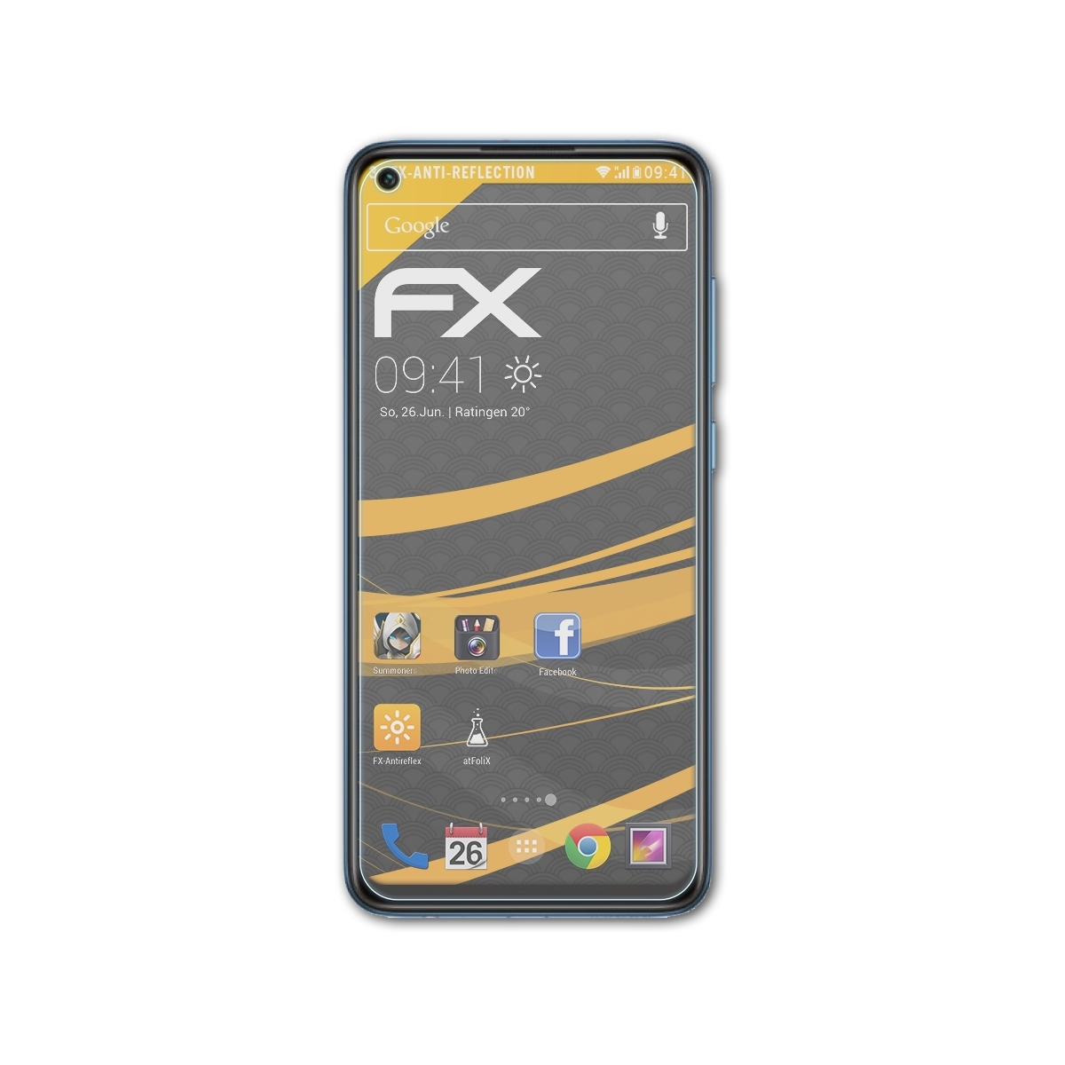 Displayschutz(für Redmi Xiaomi Note 9) 3x FX-Antireflex ATFOLIX