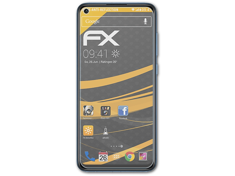 ATFOLIX 3x FX-Antireflex Displayschutz(für Xiaomi Redmi Note 9)