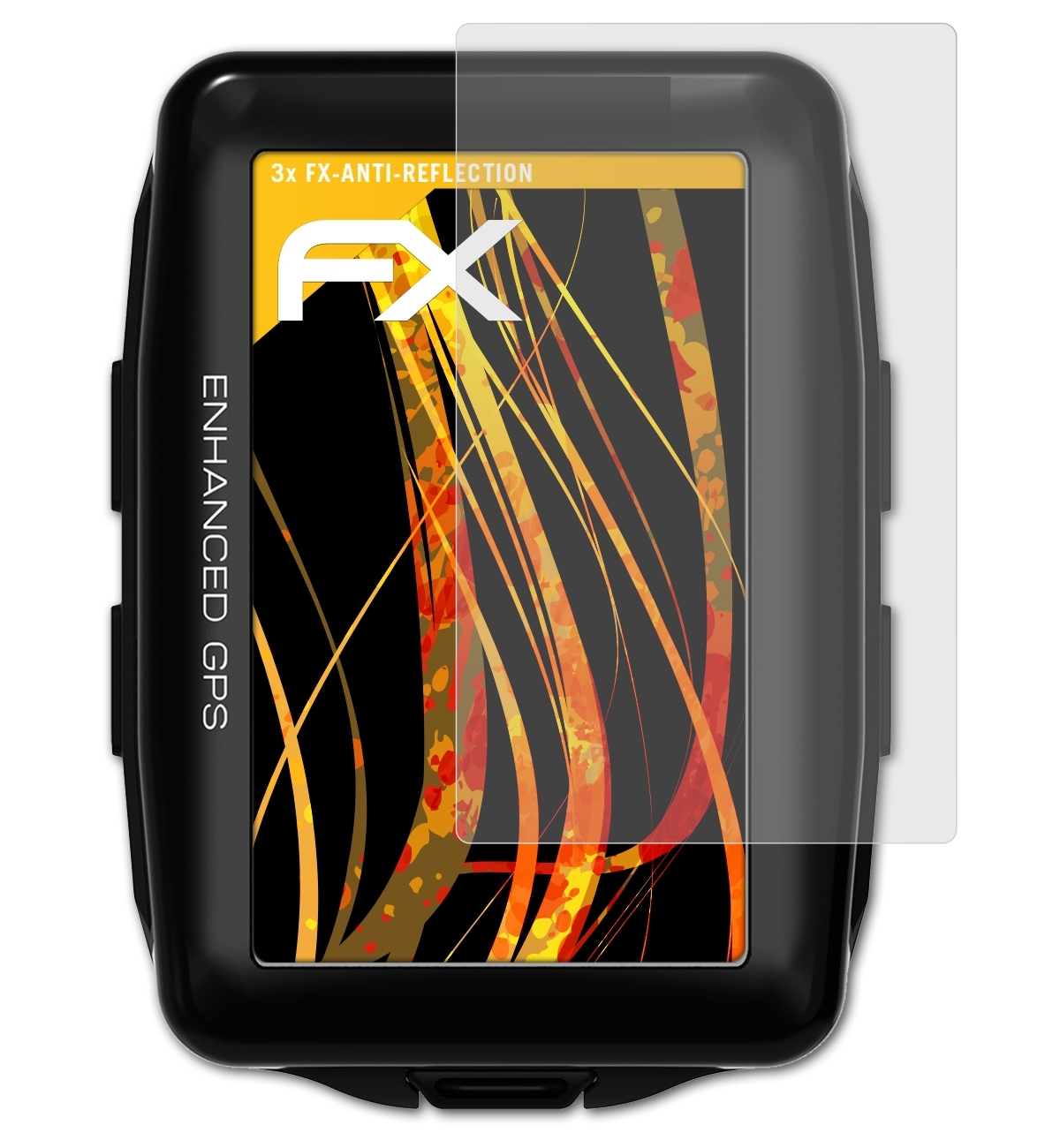 GPS) XL Lezyne ATFOLIX Mega FX-Antireflex Displayschutz(für 3x