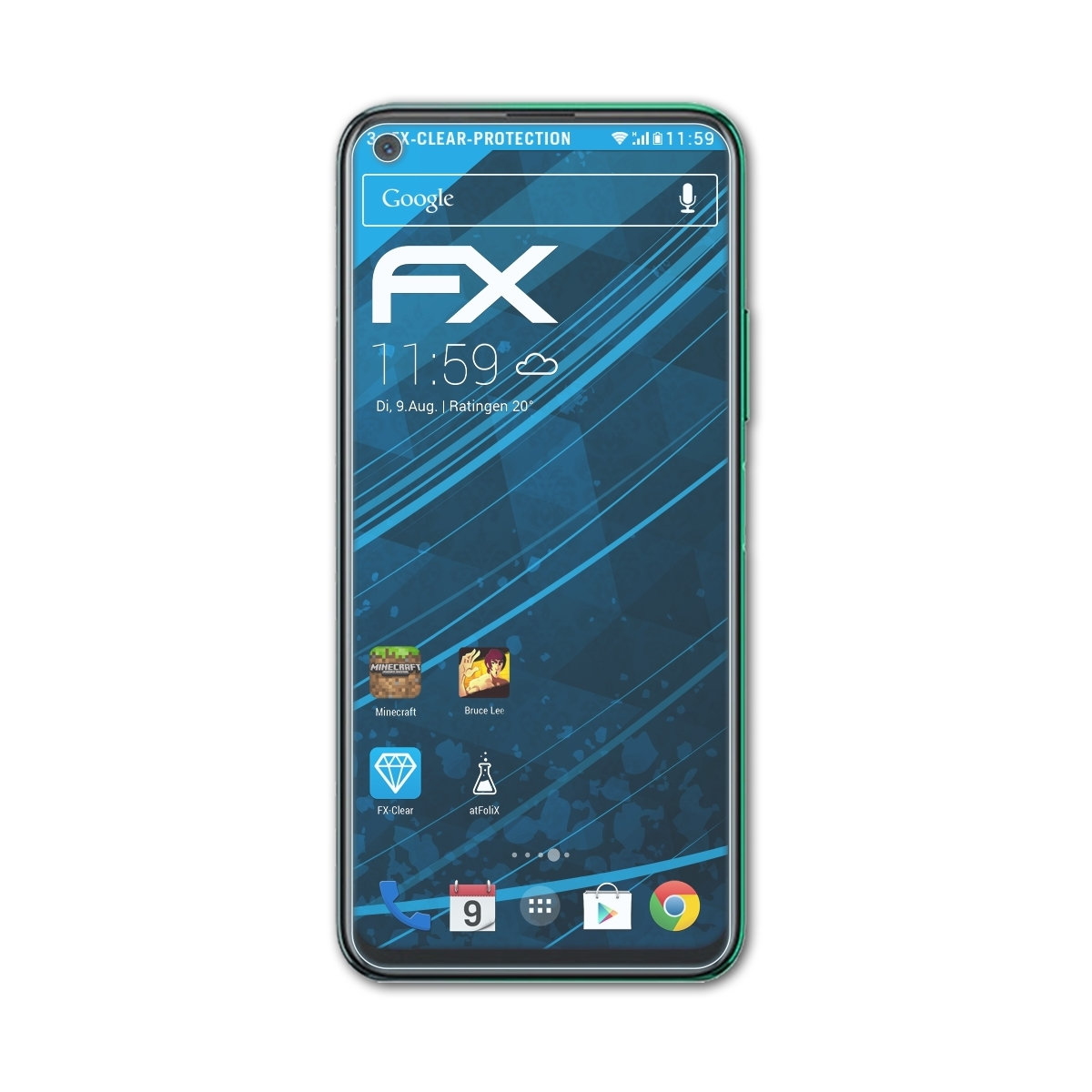 ATFOLIX FX-Clear 3x Lite) Infinix 7 Displayschutz(für Note