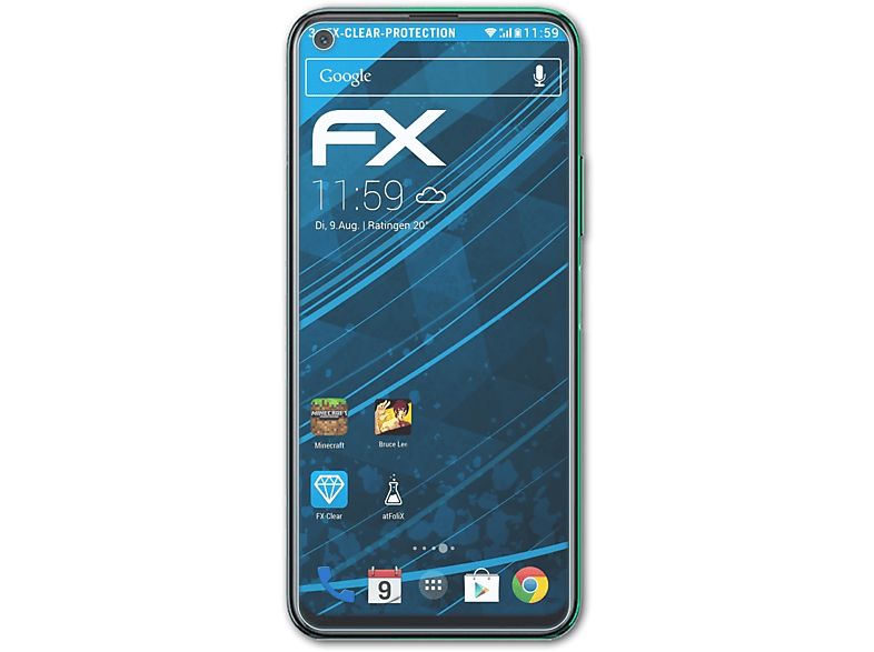 ATFOLIX 3x Infinix 7 Note FX-Clear Displayschutz(für Lite)