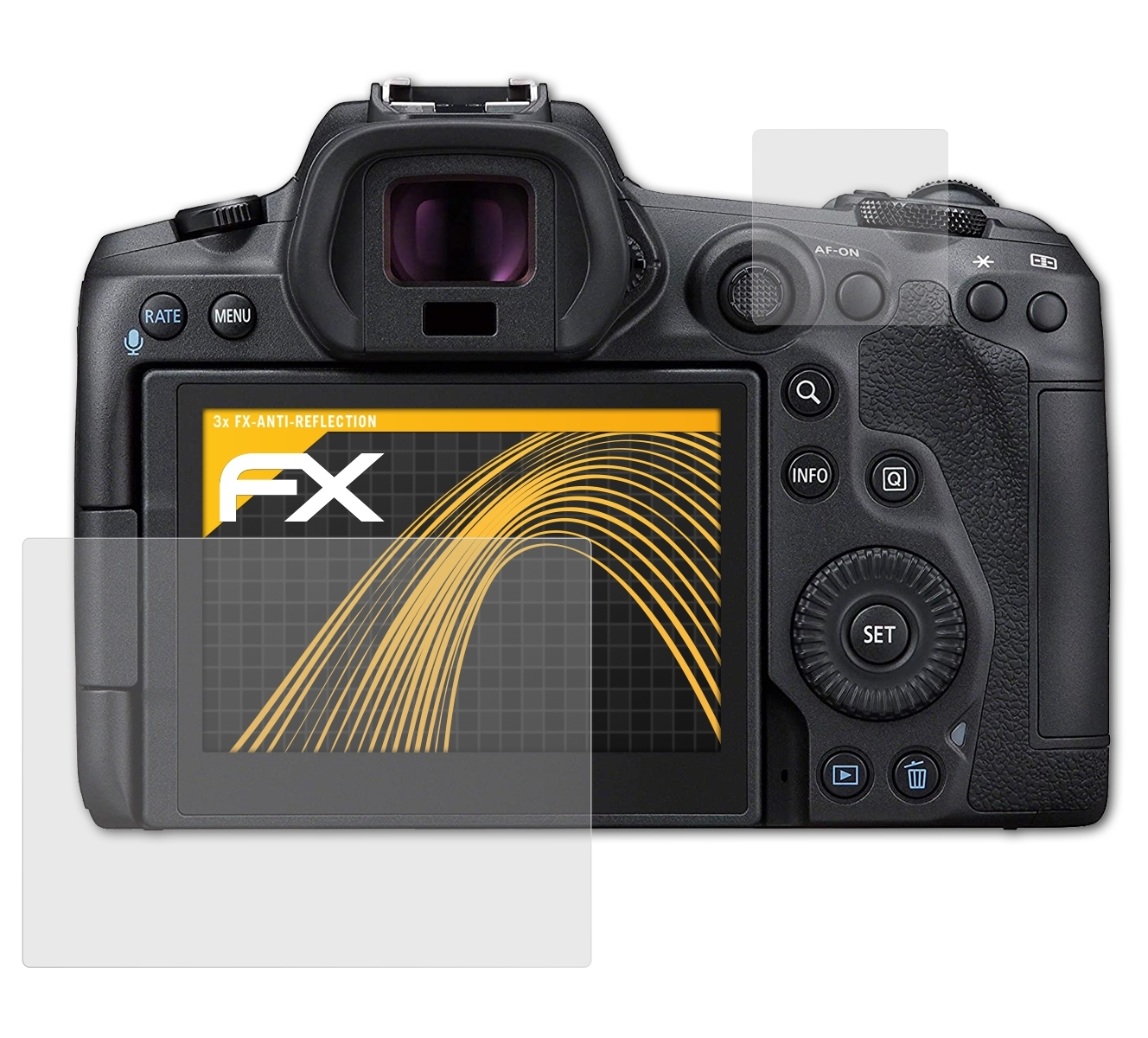 ATFOLIX FX-Antireflex 3x EOS Displayschutz(für Canon R5)