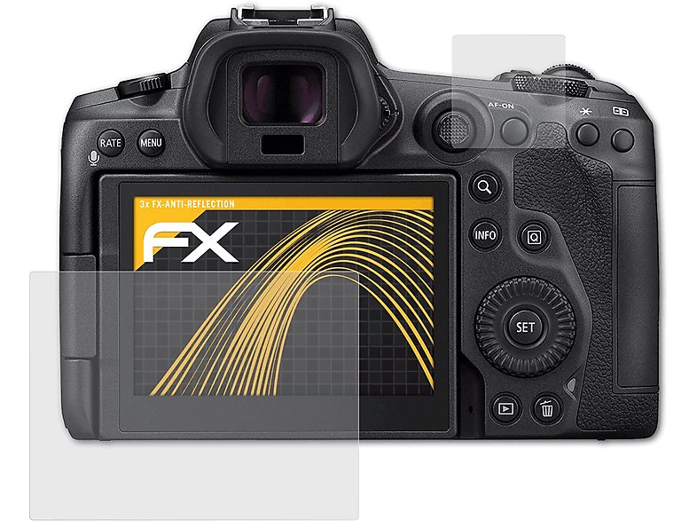 ATFOLIX 3x FX-Antireflex Displayschutz(für EOS R5) Canon