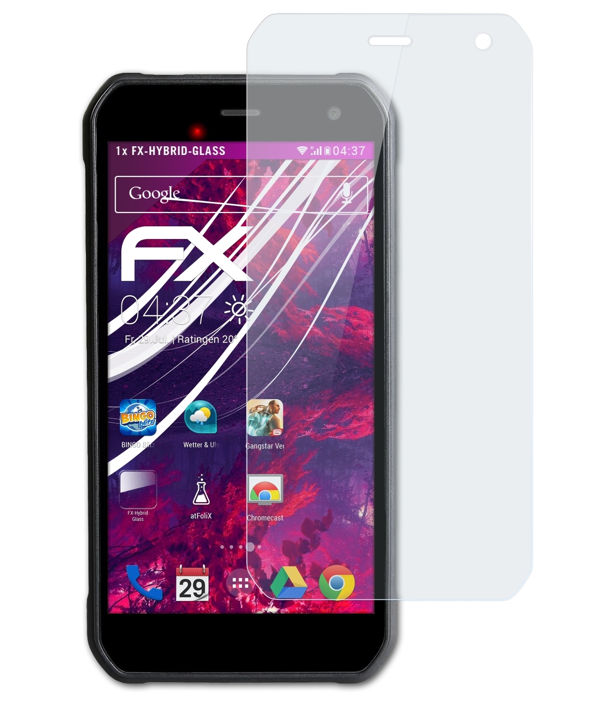 Evolveo Schutzglas(für ATFOLIX FX-Hybrid-Glass StrongPhone G8)
