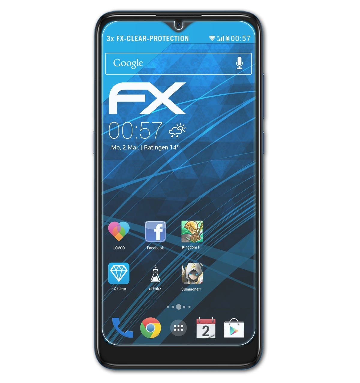 ATFOLIX Alcatel 3x Displayschutz(für 1S (2020)) FX-Clear