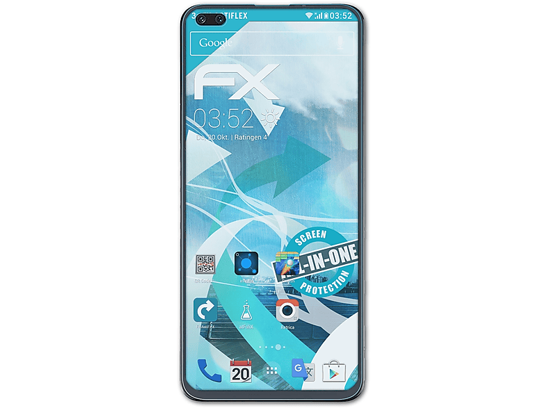 FX-ActiFleX Oppo X3 Realme ATFOLIX SuperZoom) 3x Displayschutz(für