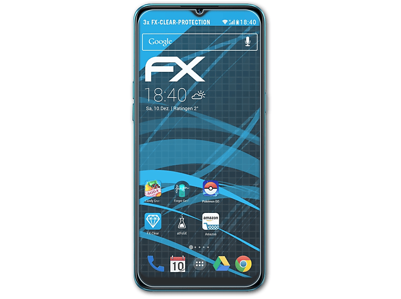 ATFOLIX 3x FX-Clear Displayschutz(für Oppo Realme 5i)