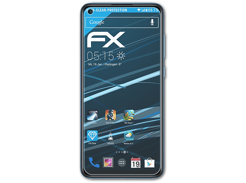 ATFOLIX 3x FX-Clear Displayschutz(für Xiaomi 9) Note Redmi