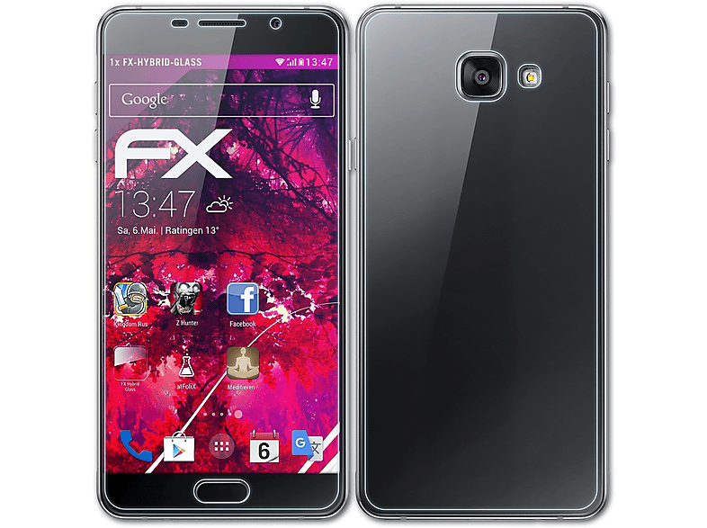 ATFOLIX FX-Hybrid-Glass Schutzglas(für Samsung Galaxy A7 (2016))