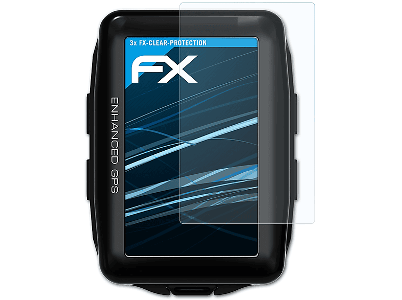 ATFOLIX 3x FX-Clear Displayschutz(für XL GPS) Mega Lezyne