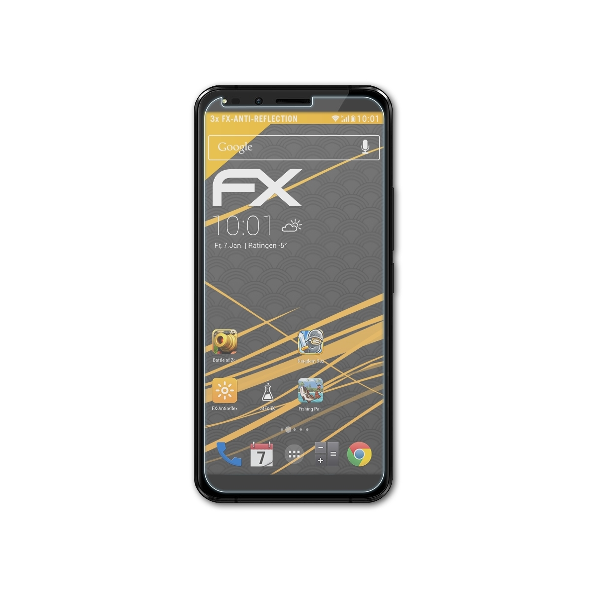 ATFOLIX 3x FX-Antireflex Displayschutz(für Plus) Infinity Allview Soul X4