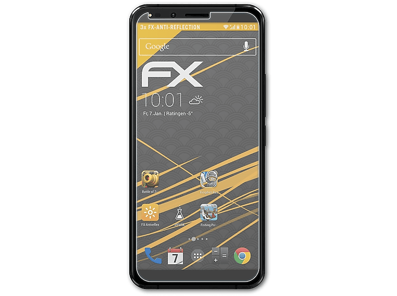 ATFOLIX 3x FX-Antireflex Displayschutz(für Allview X4 Soul Infinity Plus) | Displayschutzfolien & Gläser