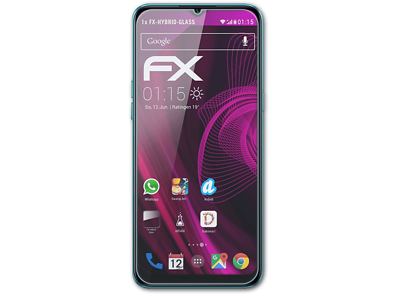 ATFOLIX FX-Hybrid-Glass Schutzglas(für Oppo 5i) Realme