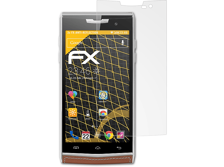 Displayschutz(für FX-Antireflex Doogee 3x T3) ATFOLIX