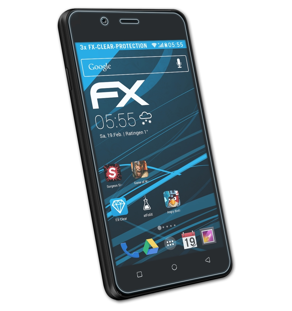 Pro) ATFOLIX FX-Clear P4 Displayschutz(für 3x Allview