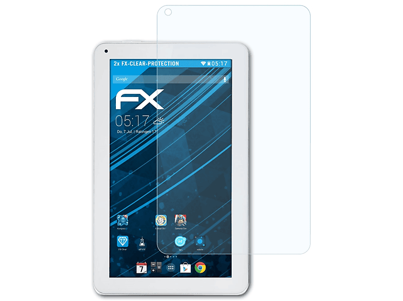 ATFOLIX 2x Plus) eXpro iRulu 1 Displayschutz(für FX-Clear