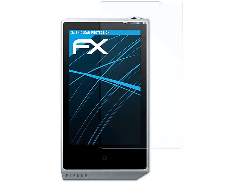 3x FX-Clear Cowon Plenue Displayschutz(für ATFOLIX R)