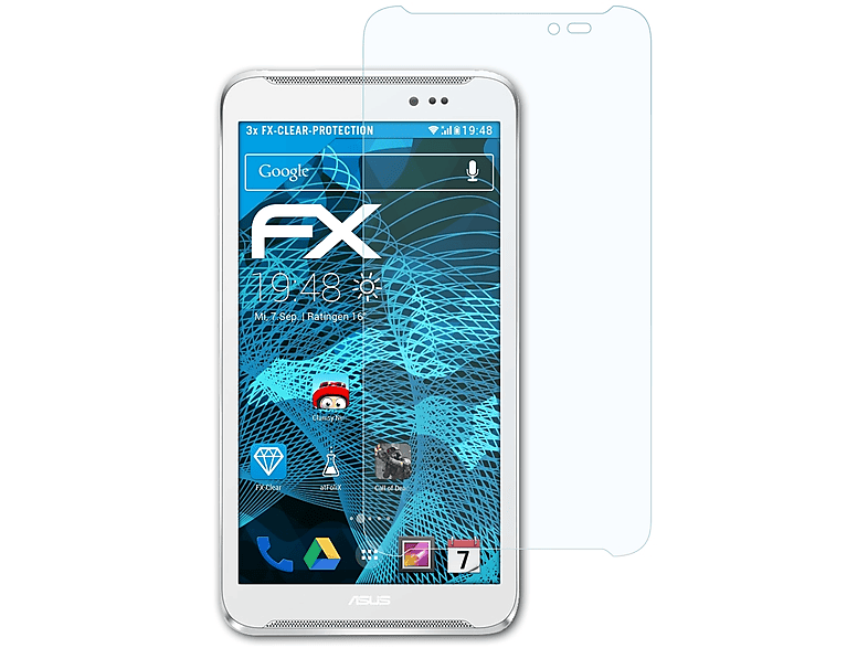 ATFOLIX 3x FX-Clear Displayschutz(für Asus Fonepad Note 6)