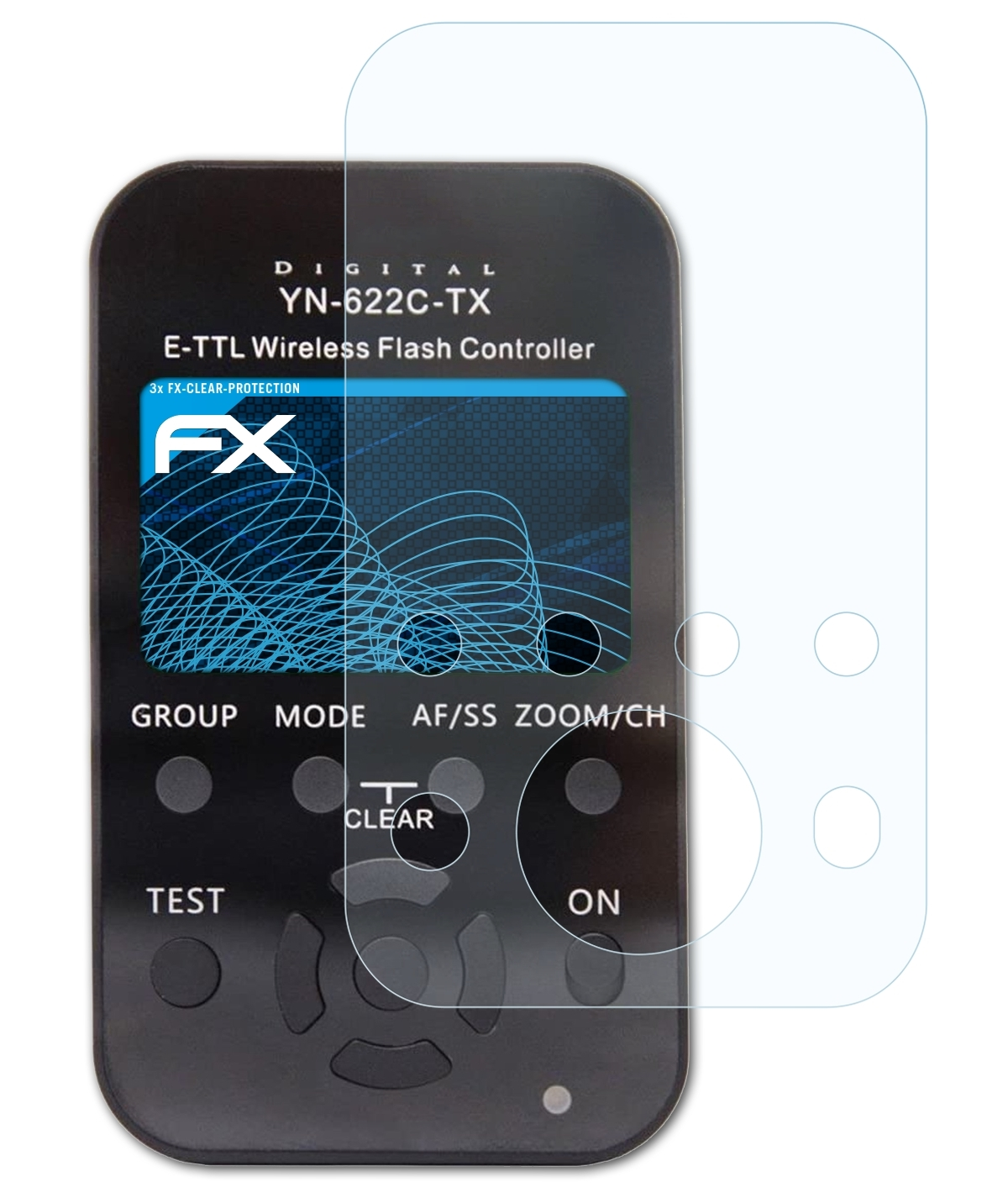 ATFOLIX 3x YN-622C-TX) Displayschutz(für FX-Clear Yongnuo
