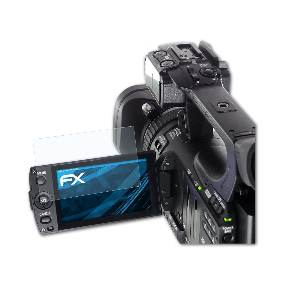 ATFOLIX 3x FX-Clear Displayschutz(für Canon XF100)