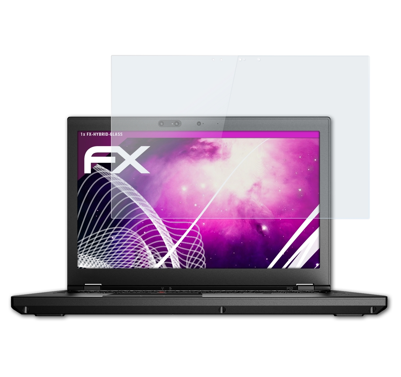 ATFOLIX FX-Hybrid-Glass Schutzglas(für Lenovo ThinkPad P52)