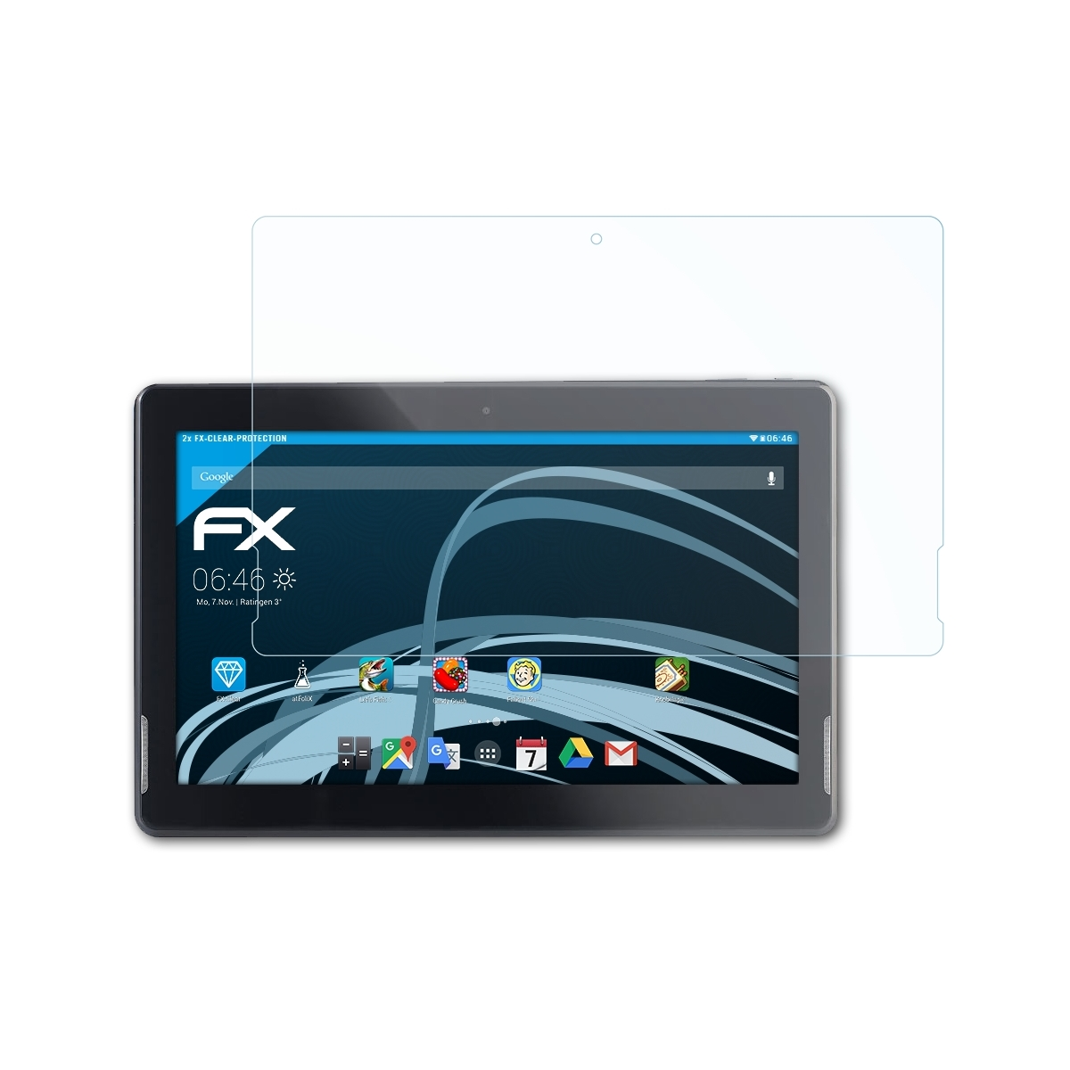 X13.Octa) Touchlet FX-Clear ATFOLIX Displayschutz(für 2x