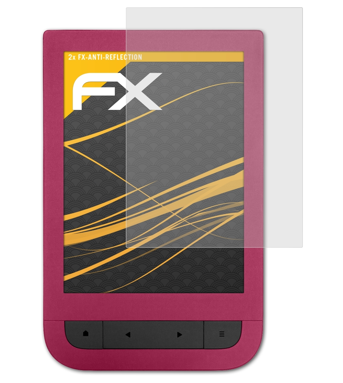 Displayschutz(für HD ATFOLIX PocketBook Touch 2) FX-Antireflex 2x