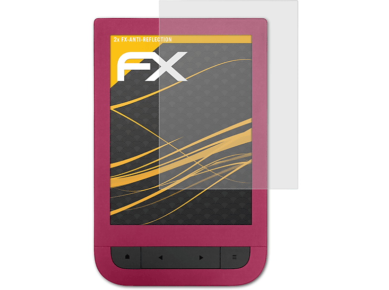 Displayschutz(für HD ATFOLIX PocketBook Touch 2) FX-Antireflex 2x
