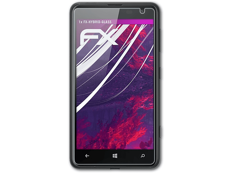 FX-Hybrid-Glass Nokia Lumia ATFOLIX 625) Schutzglas(für