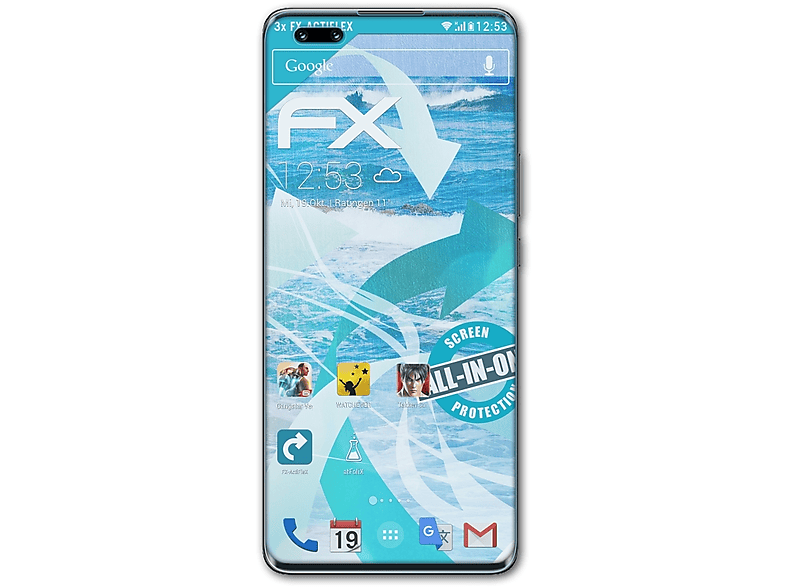 ATFOLIX 3x klar&flexibel Displayschutz(für Pro) Nova 10 Huawei