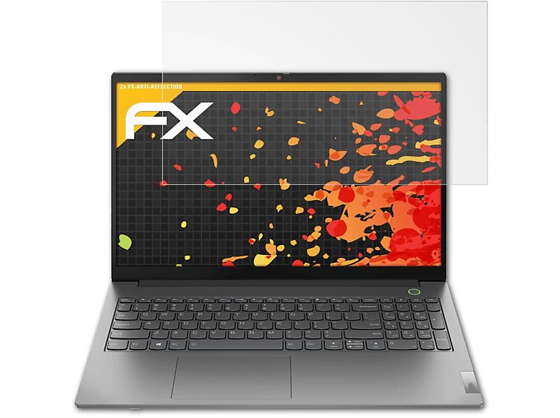 ATFOLIX 2x (Gen Displayschutz(für Lenovo 15 ThinkBook 3)) FX-Antireflex