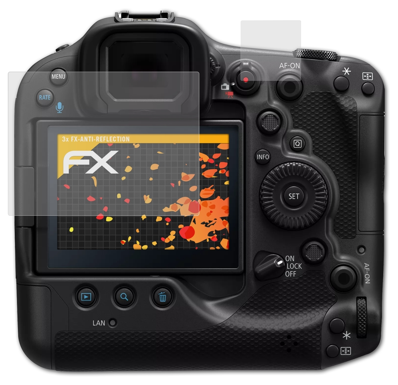 3x Displayschutz(für R3) FX-Antireflex Canon EOS ATFOLIX